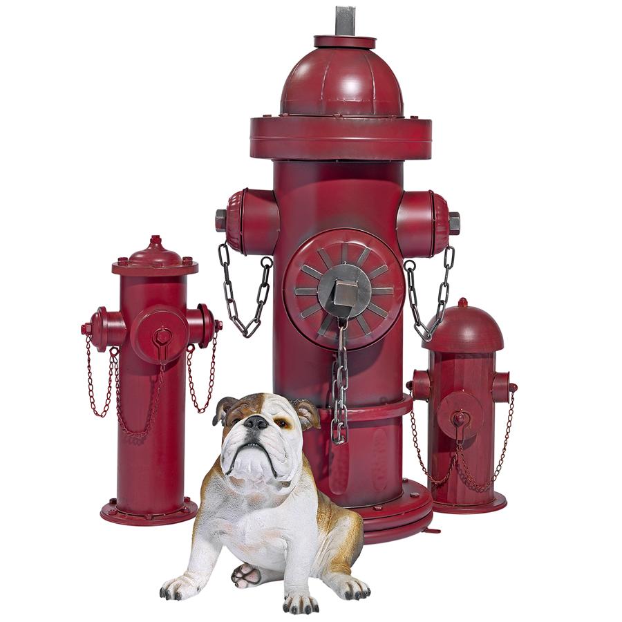 Vintage Metal Fire Hydrant Statue: Grande