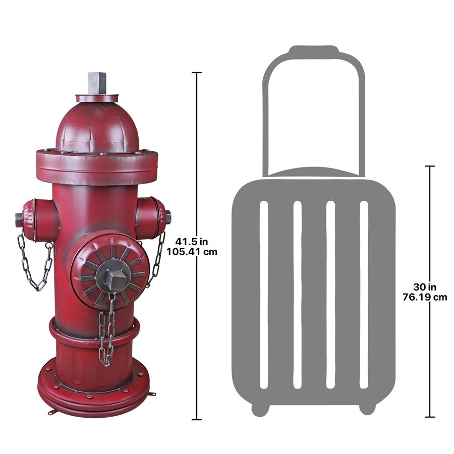 Vintage Metal Fire Hydrant Statue: Grande