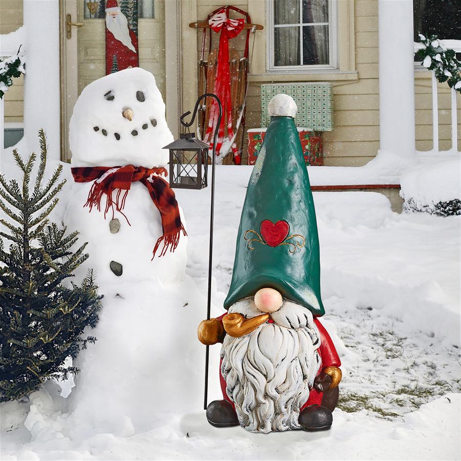 Moe the North Pole Gnome Holiday Statue