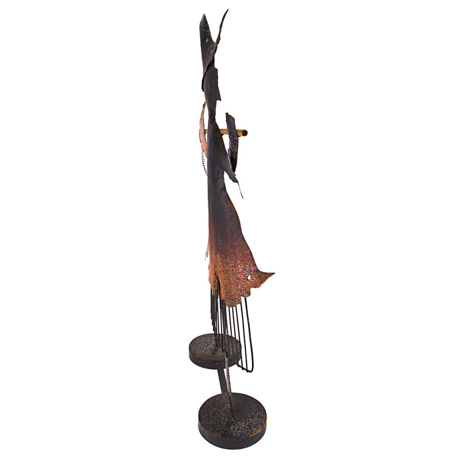 Bewitched Blaise Metal Silhouette Witch Statue