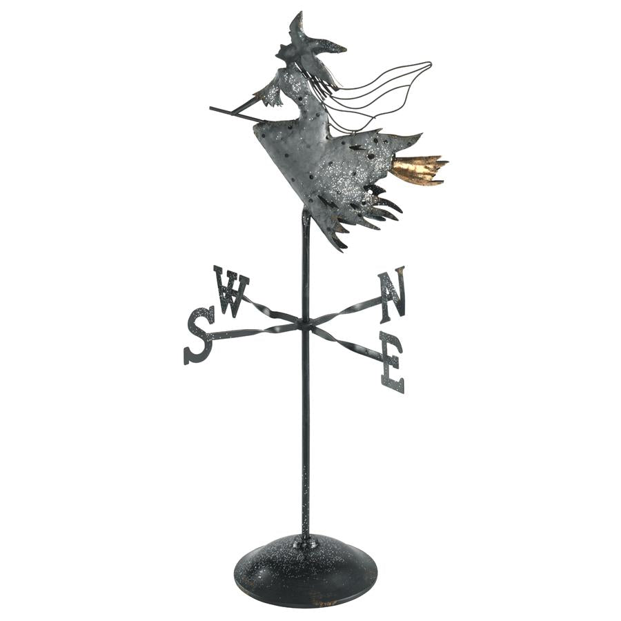 Bewitched Wicked Witch Tabletop Metal Weathervane