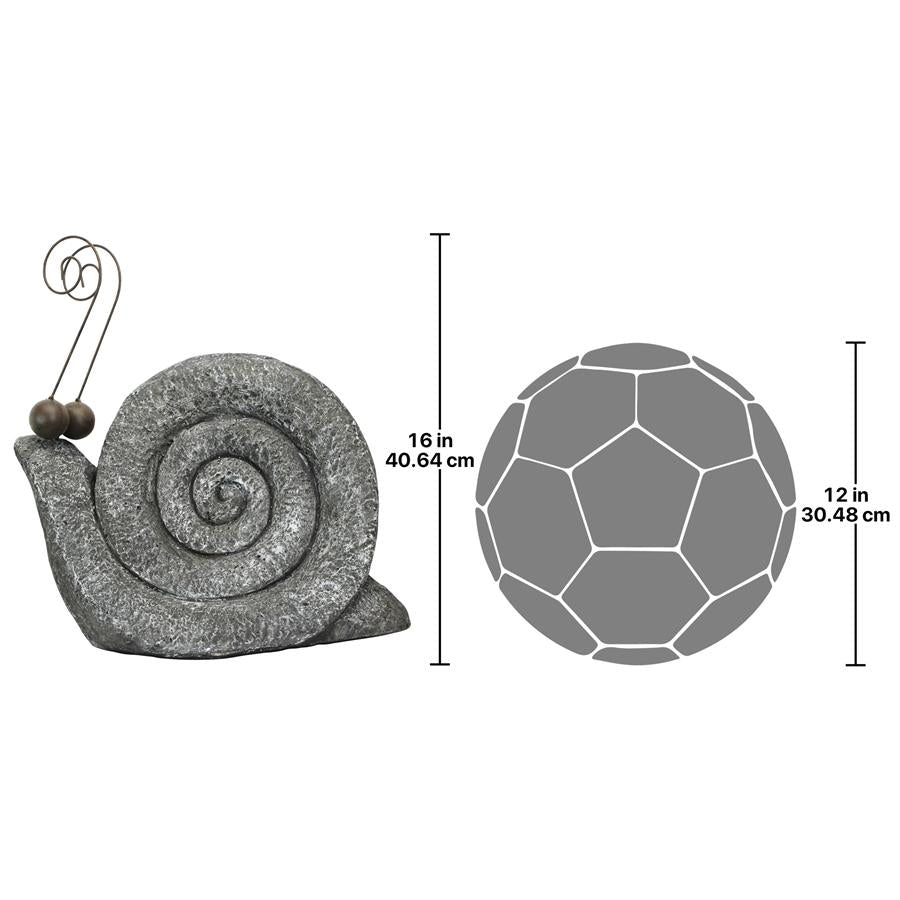 At a Snail's Pace Garden Gastropod Statues: Medium