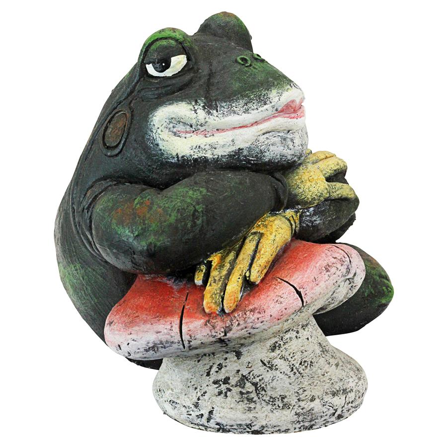 Bert the Flirtatious Frog Garden Toad Statue