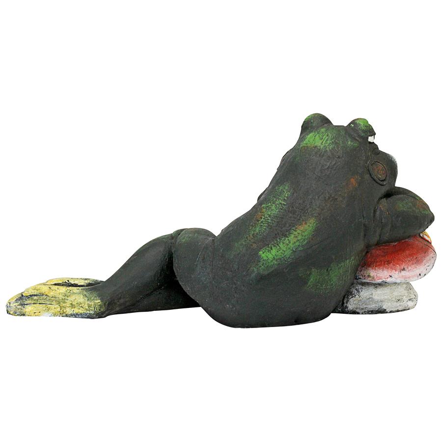 Bert the Flirtatious Frog Garden Toad Statue