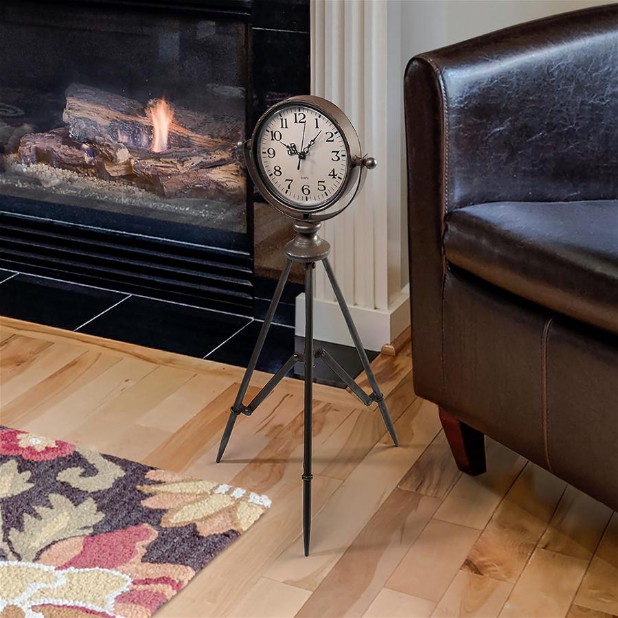 Verne Tripod Timepiece Tabletop Clock