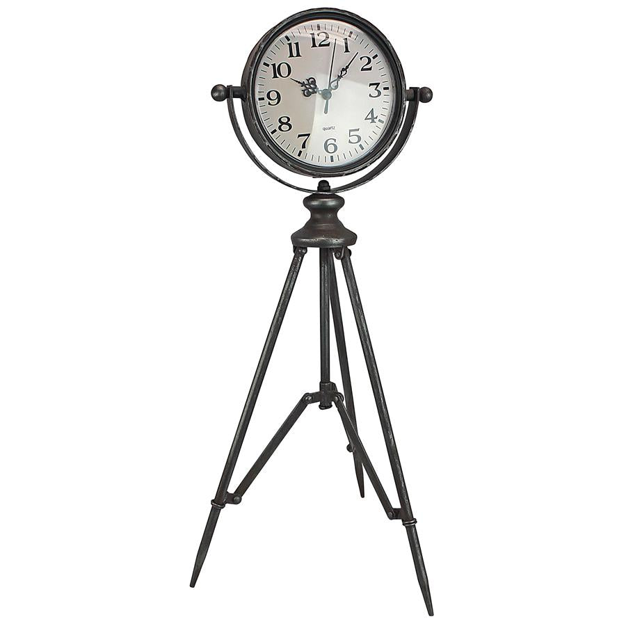 Verne Tripod Timepiece Tabletop Clock