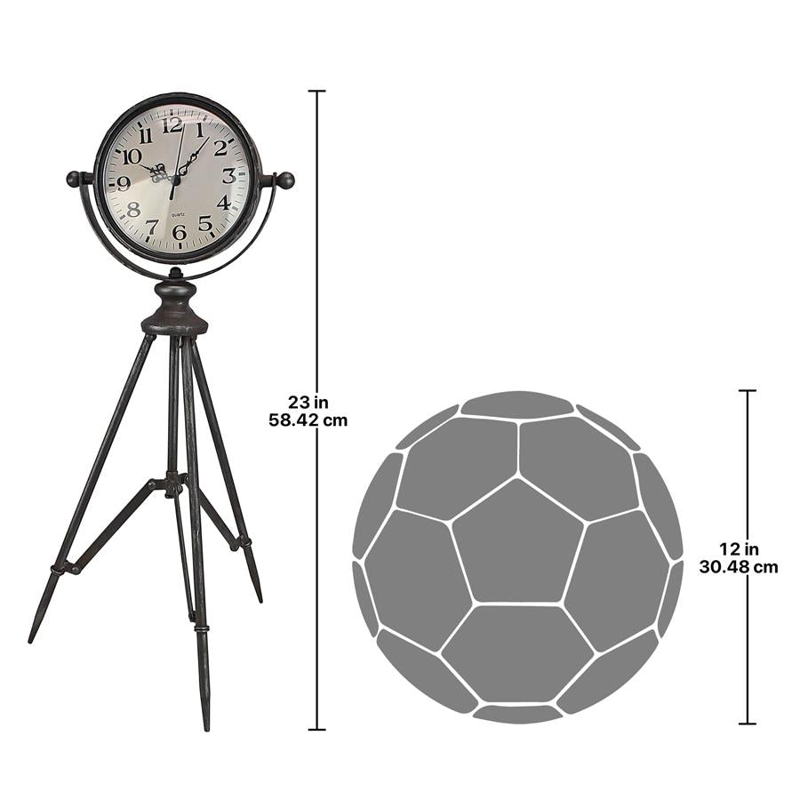 Verne Tripod Timepiece Tabletop Clock