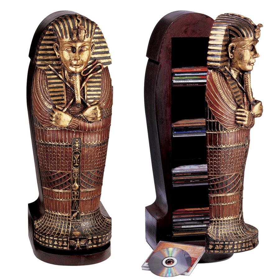 Tutankhamen Sarcophagus Curio Cabinet