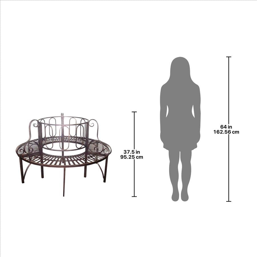 Roundabout Architectural Steel Garden Bench