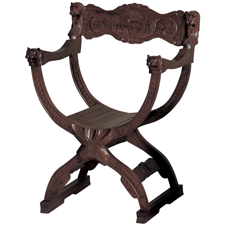 Medieval Cross Frame Chair: Each