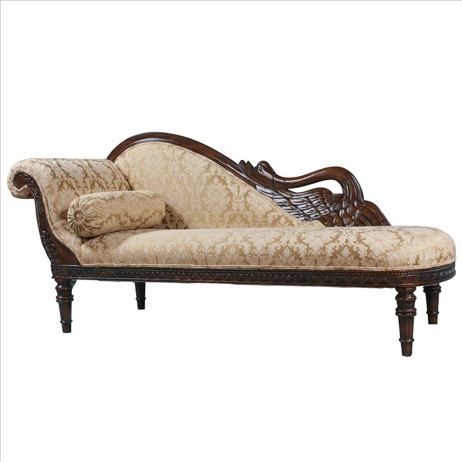 Swan Fainting Couch: Left