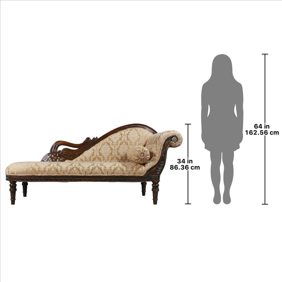 Swan Fainting Couch: Right