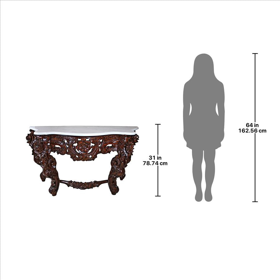 Hapsburg Marble Topped Console Table