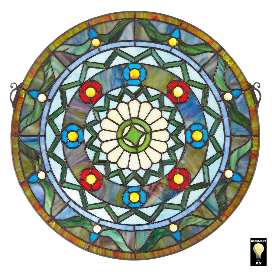 Kaleidoscope Stained Glass Window