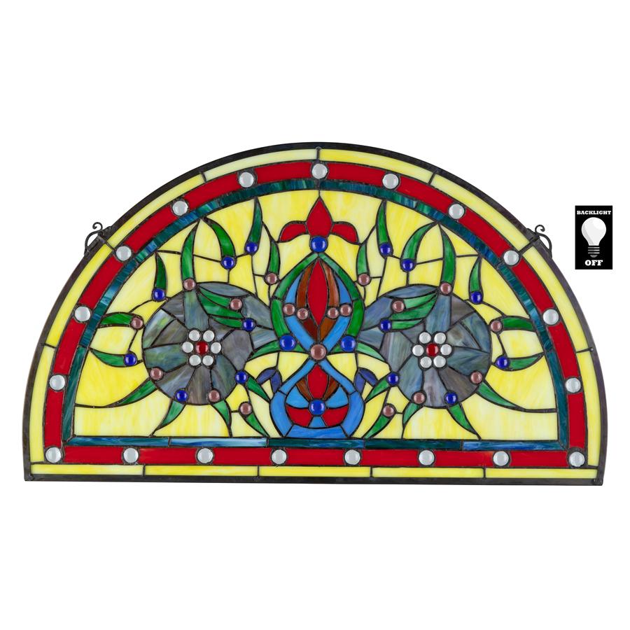 Palladios Demi-Lune Stained Glass Window