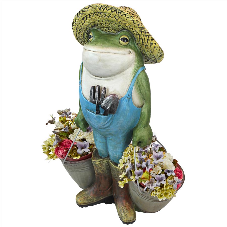 Buckets the Garden Frog Statue