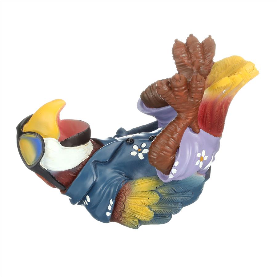 Beer Buddy Tiki Parrot Statue