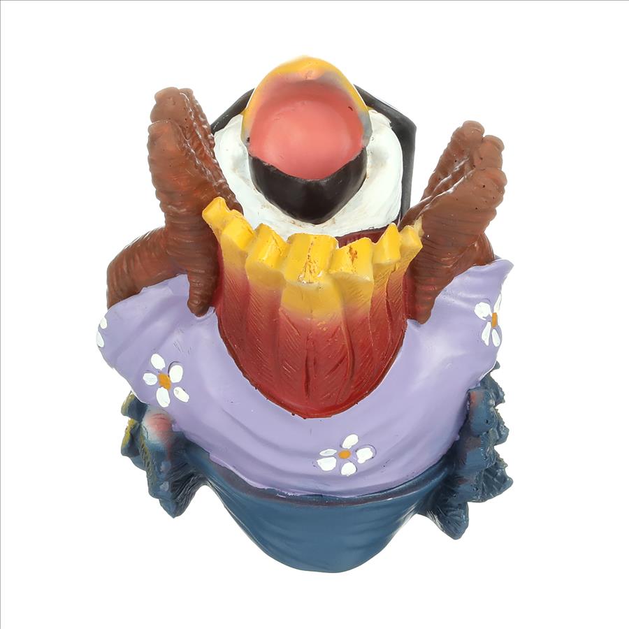 Beer Buddy Tiki Parrot Statue