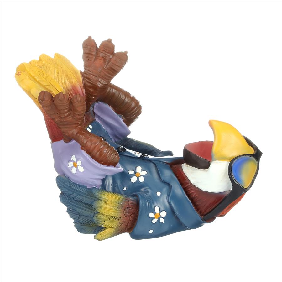 Beer Buddy Tiki Parrot Statue