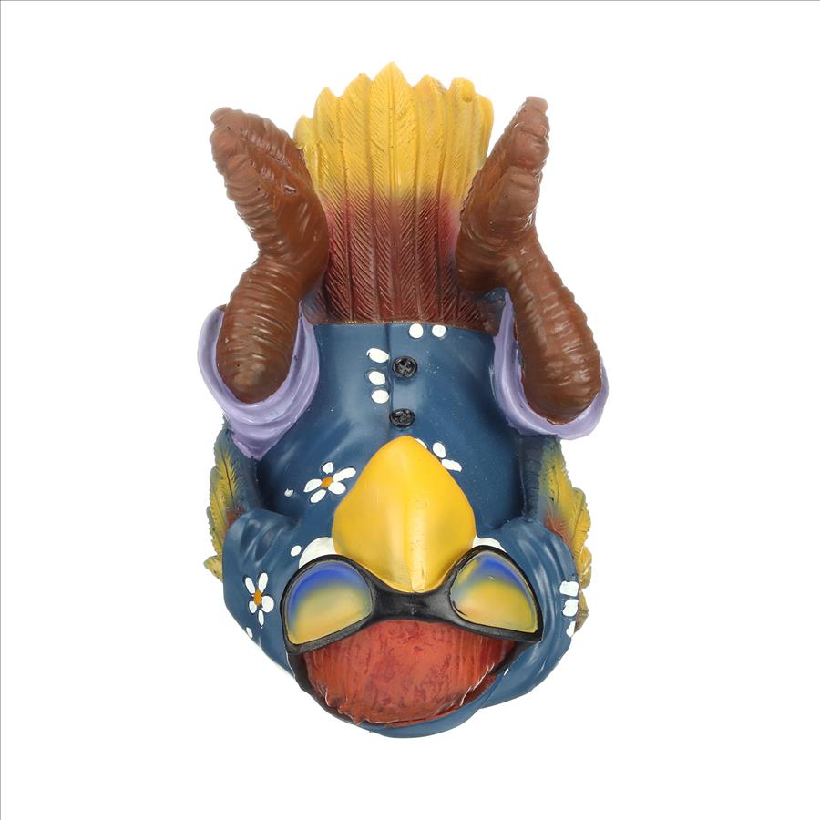 Beer Buddy Tiki Parrot Statue