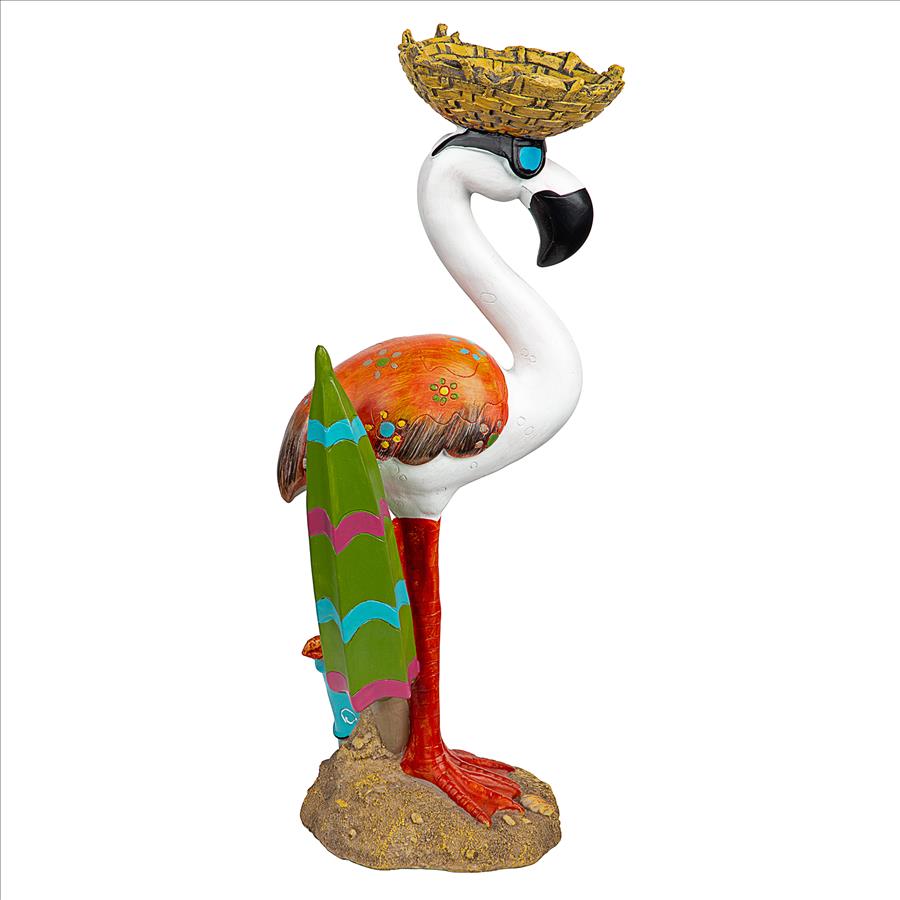 Luau Larry the Pale Pink Flamingo Garden Statue