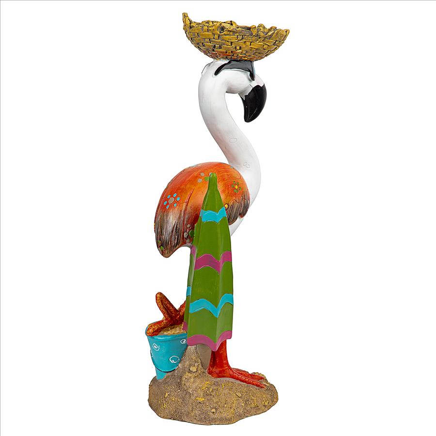 Luau Larry the Pale Pink Flamingo Garden Statue