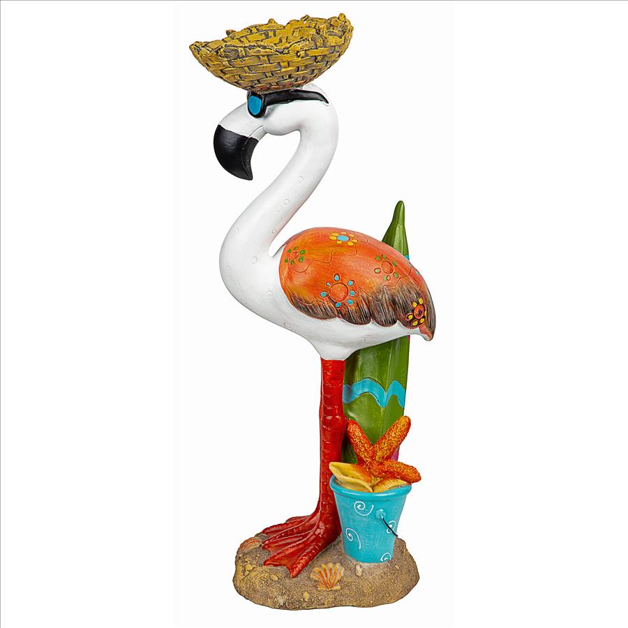 Luau Larry the Pale Pink Flamingo Garden Statue