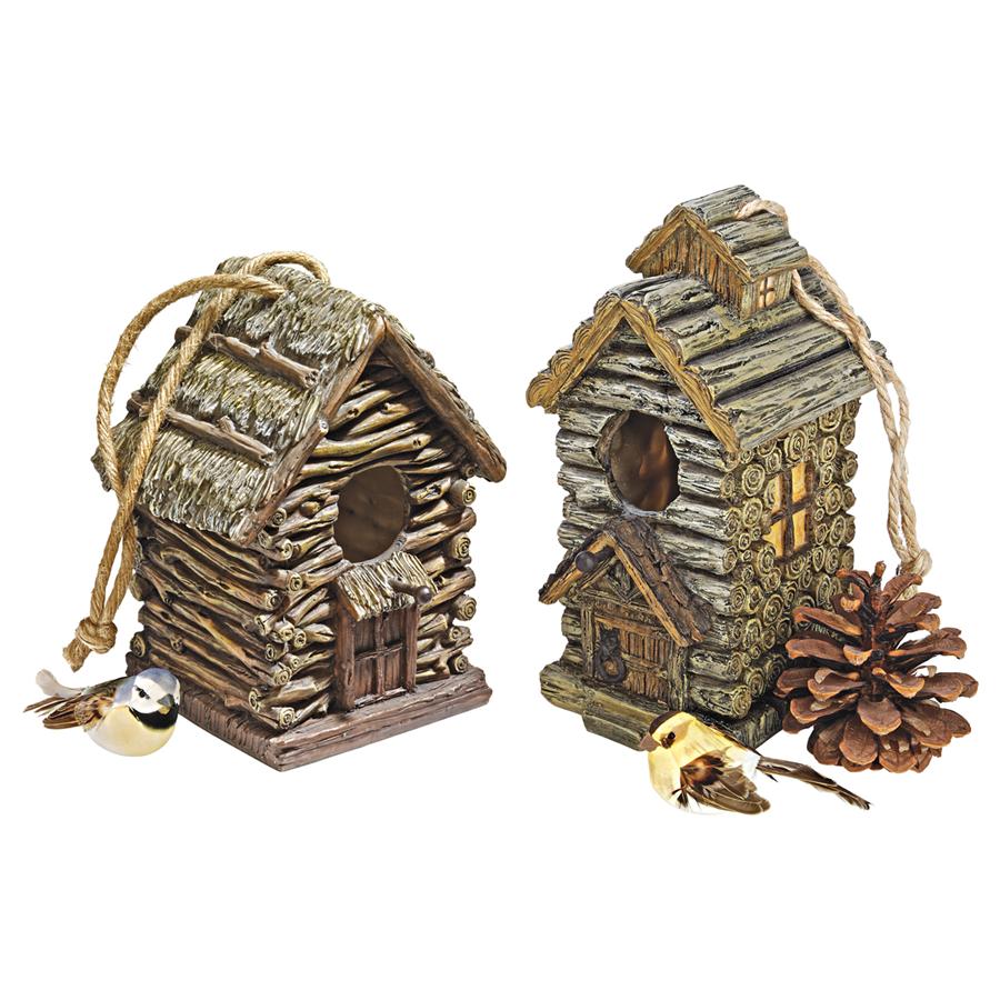 Backwoods Bird House Collection: Set of Two