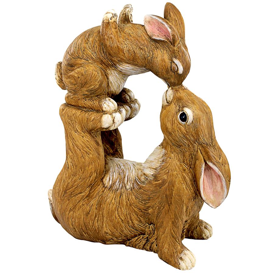 Balancing Bunny Love Garden Rabbit Statue