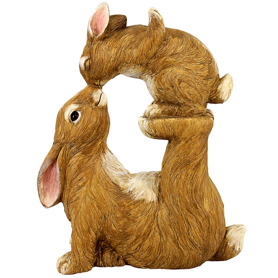 Balancing Bunny Love Garden Rabbit Statue