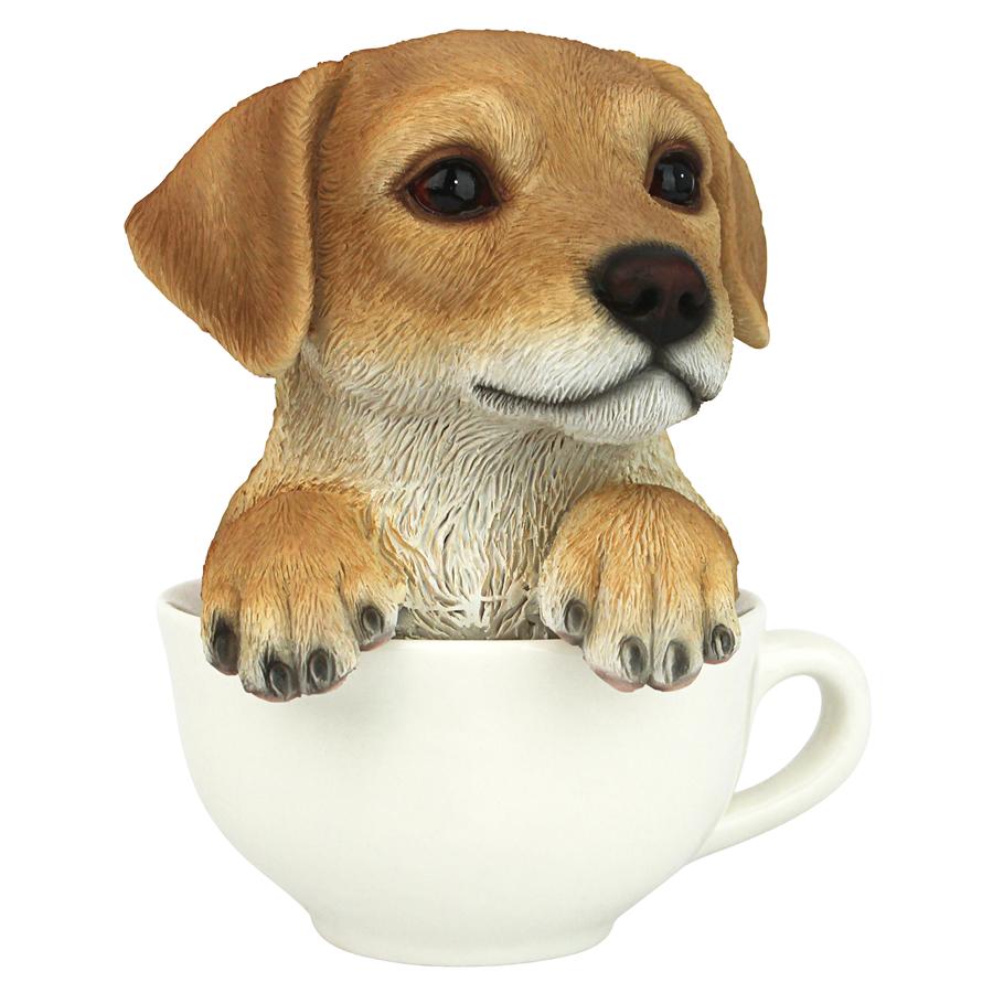 Puppuccino Puppy Collectible Dog Statue: Yellow Lab