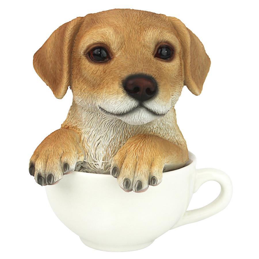 Puppuccino Puppy Collectible Dog Statue: Yellow Lab