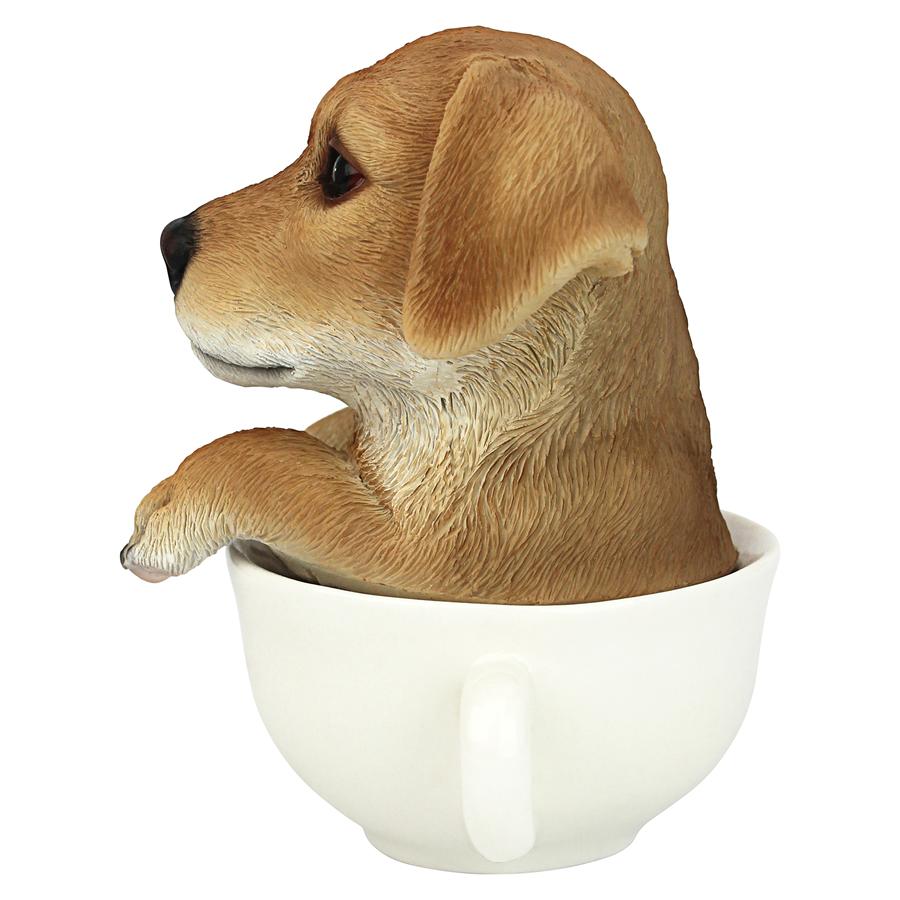 Puppuccino Puppy Collectible Dog Statue: Yellow Lab