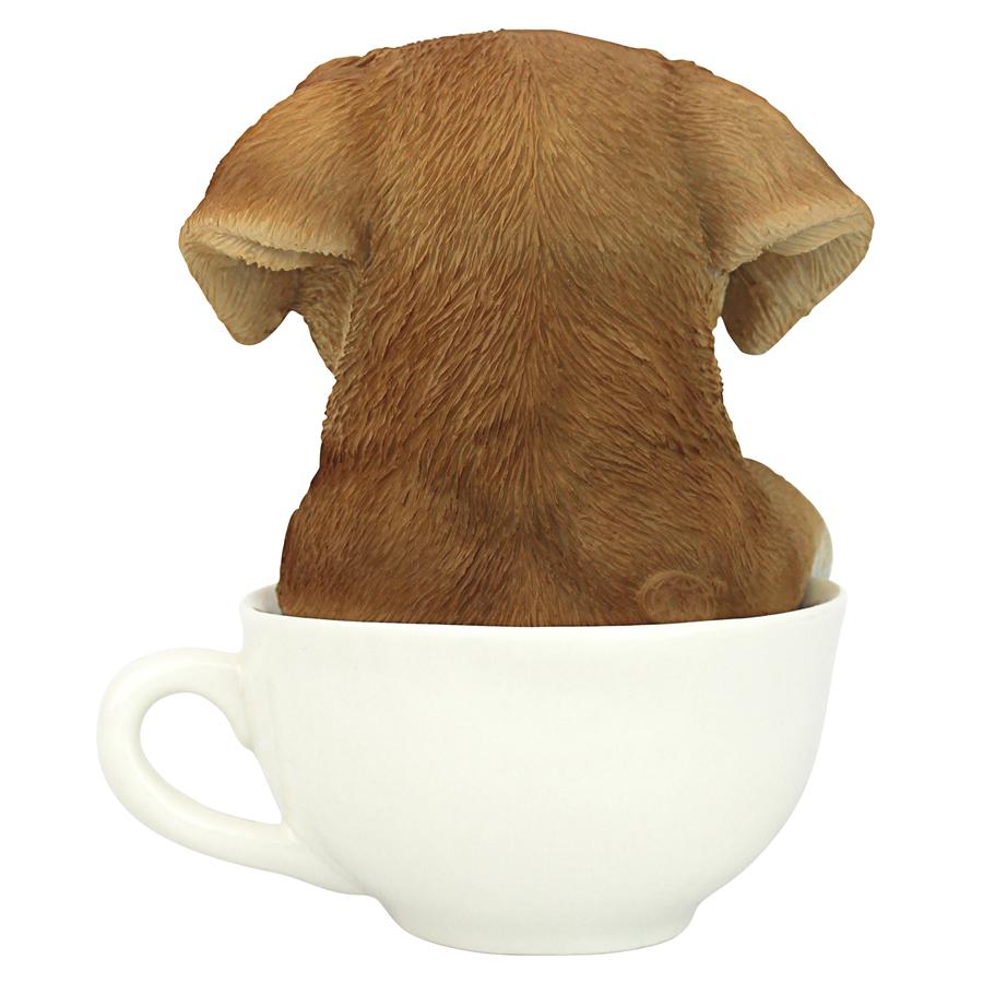 Puppuccino Puppy Collectible Dog Statue: Yellow Lab