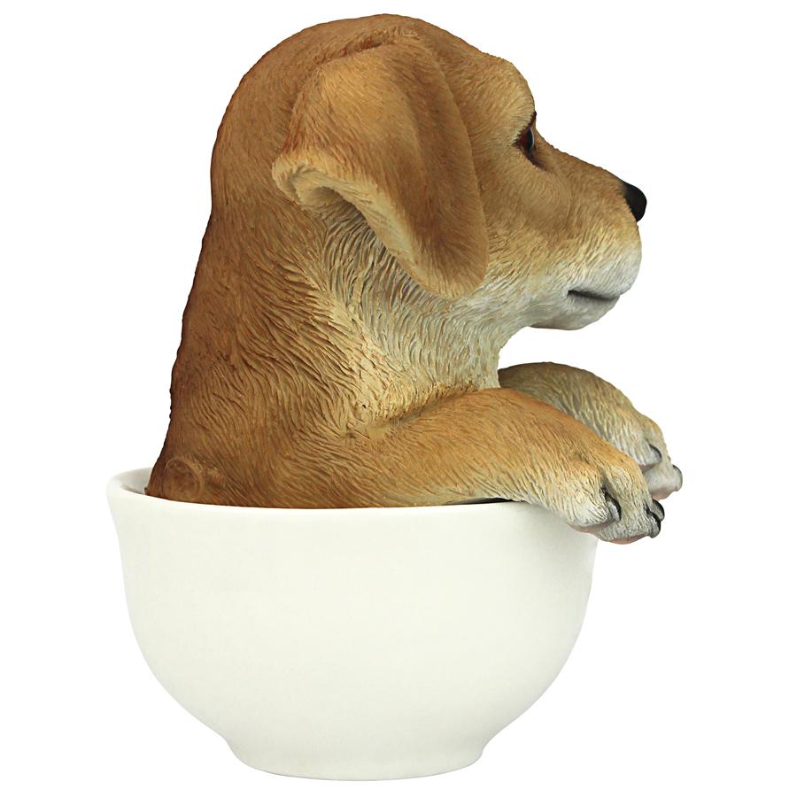 Puppuccino Puppy Collectible Dog Statue: Yellow Lab