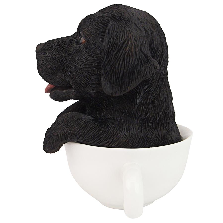 Puppuccino Puppy Collectible Dog Statue: Black Lab