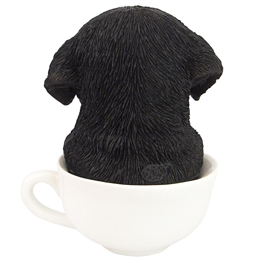 Puppuccino Puppy Collectible Dog Statue: Black Lab