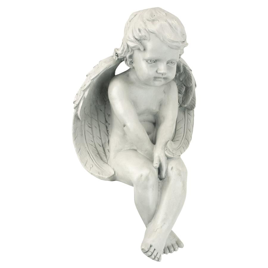 Angel of Meditation Sitting Cherub Statue
