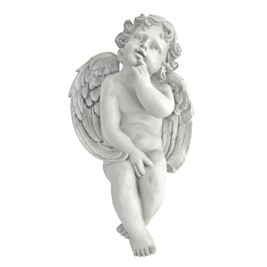Angel of Contemplation Sitting Cherub Statue