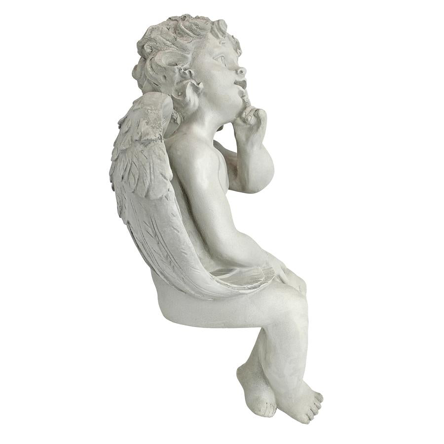 Angel of Contemplation Sitting Cherub Statue