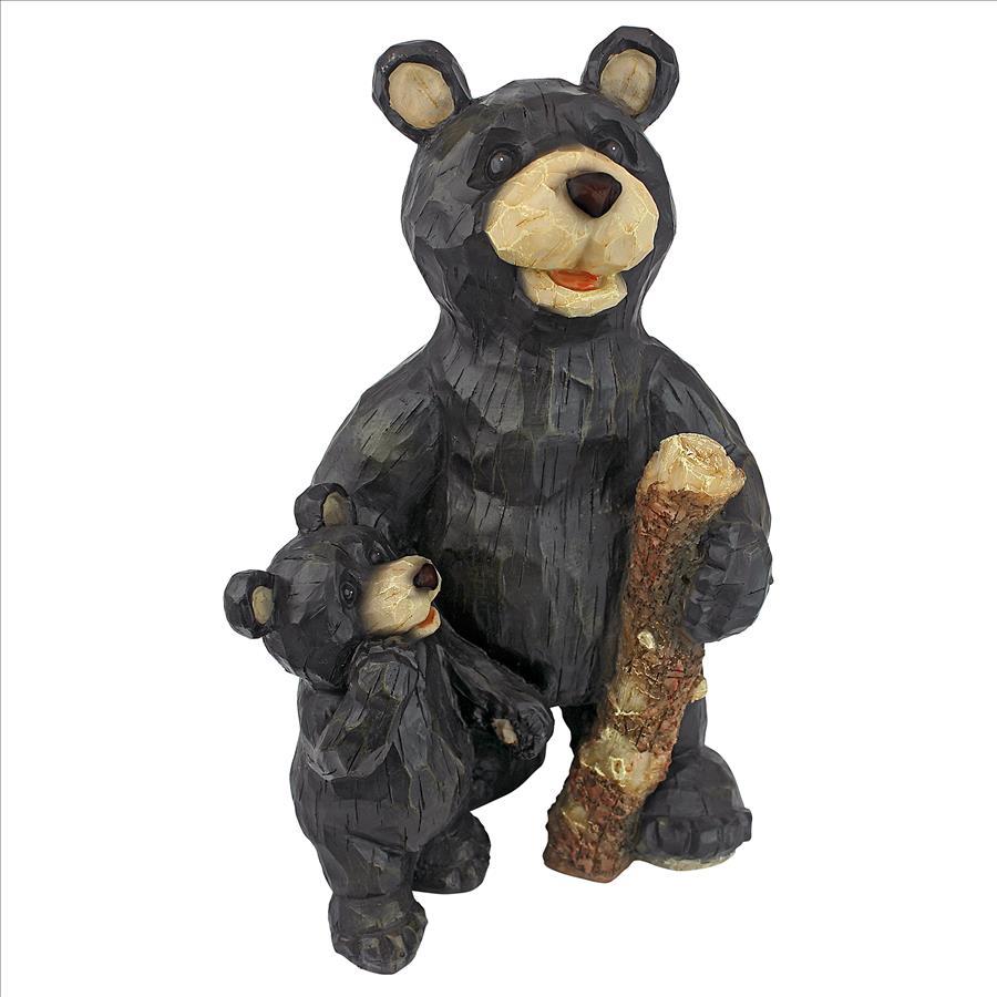 Black Forest Bear Pair Sculpture