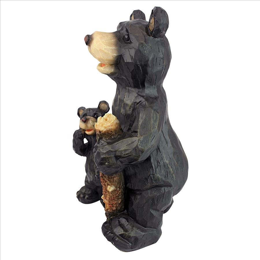 Black Forest Bear Pair Sculpture