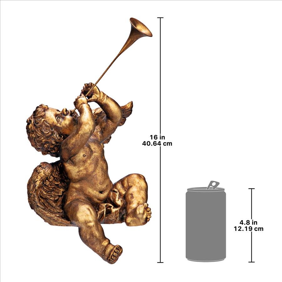 Trumpeting Angels of St. Peters Square Statue: Boy Angel