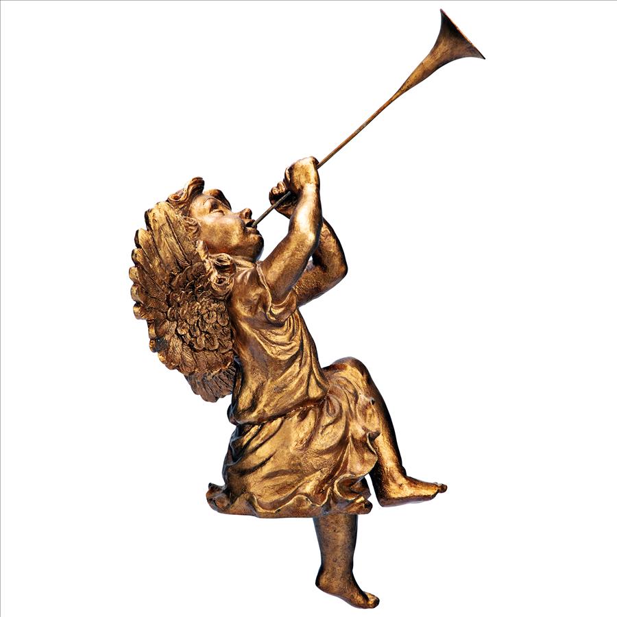 Trumpeting Angels of St. Peters Square Statue: Girl Angel