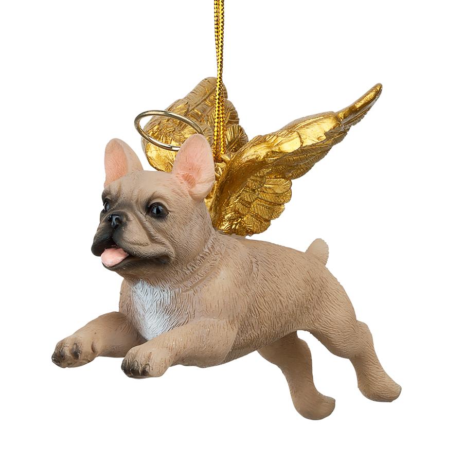 Honor the Pooch: French Bulldog Holiday Dog Angel Ornament