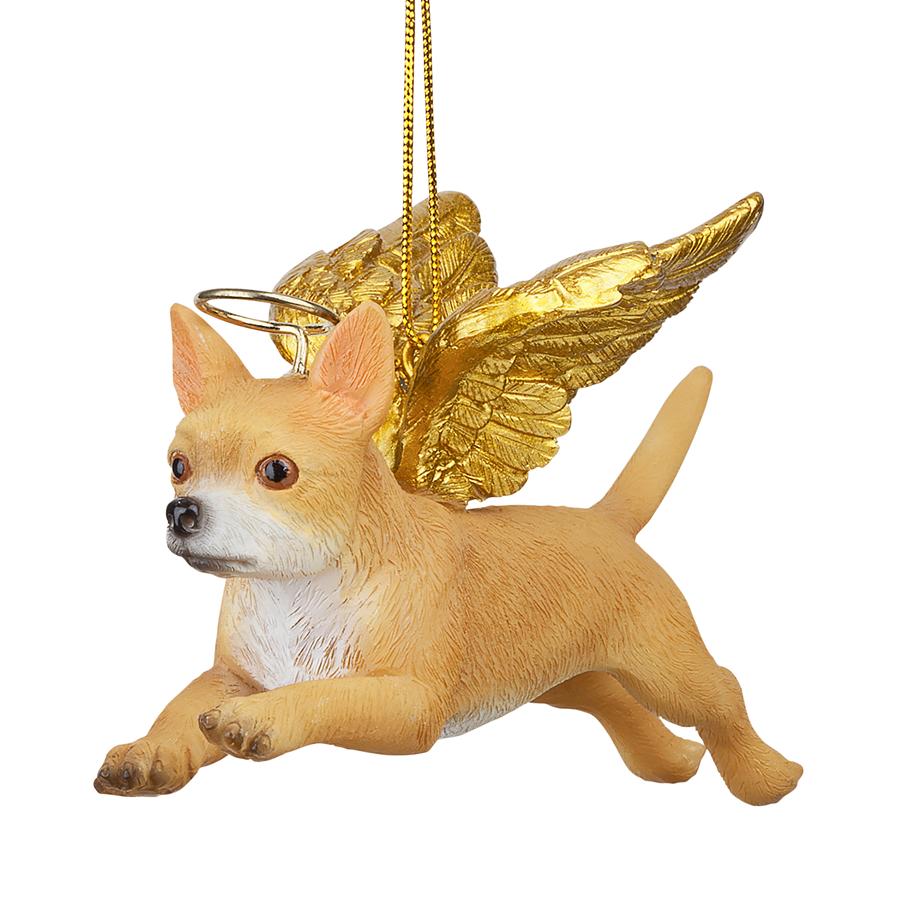 Honor the Pooch: Chihuahua Holiday Dog Angel Ornament