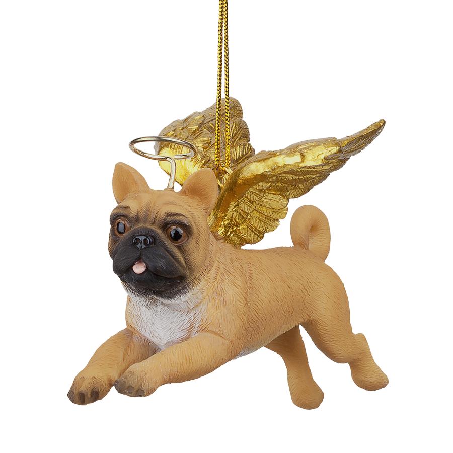Honor the Pooch: Pug Holiday Dog Angel Ornament