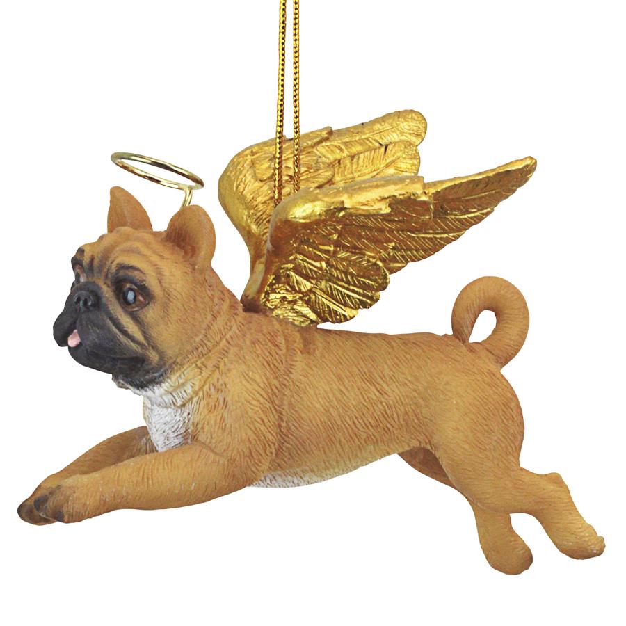 Honor the Pooch: Pug Holiday Dog Angel Ornament