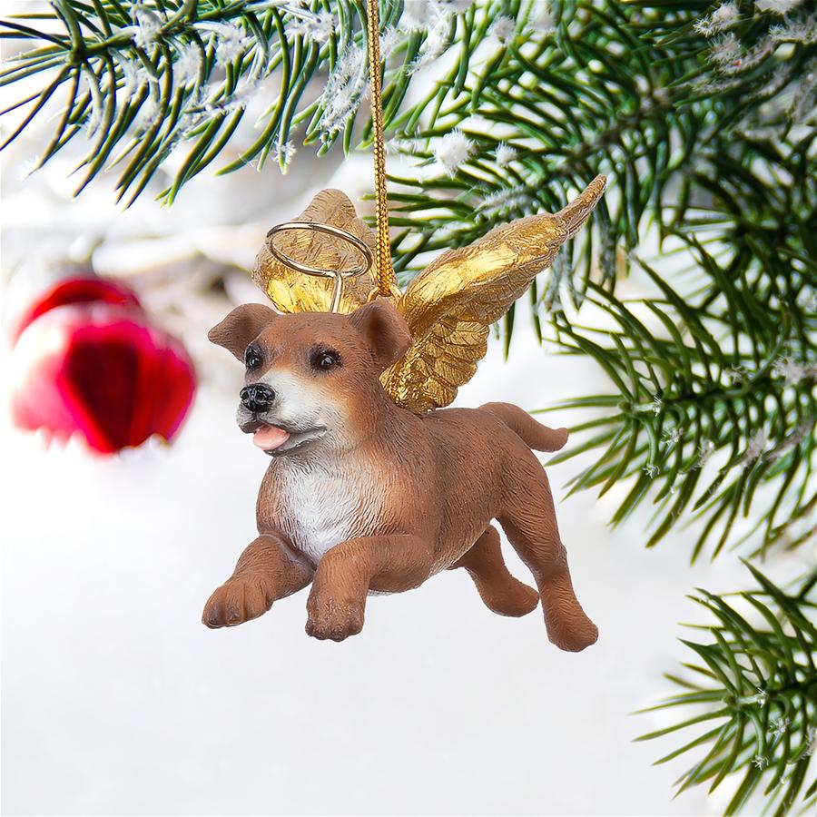 Honor the Pooch: Pit Bull Holiday Dog Angel Ornament