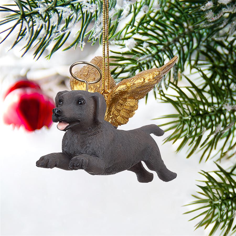 Honor the Pooch: Weimaraner Holiday Dog Angel Ornament